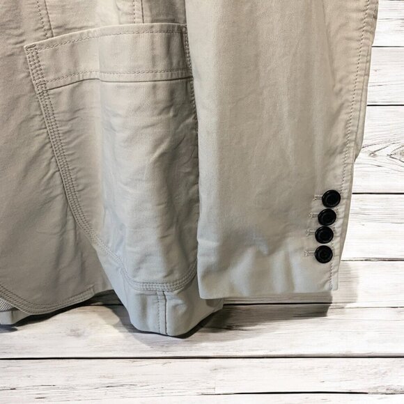 Zara Man Cotton Blazer Single Breasted Two Buttons Lined Light Grey Size 40 - Picture 3 of 7